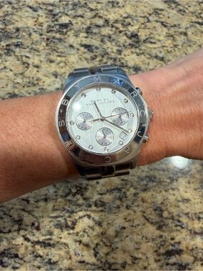 Marc by Marc Jacobs MBM3100 Silver Stainless Steel Chronograph Watch